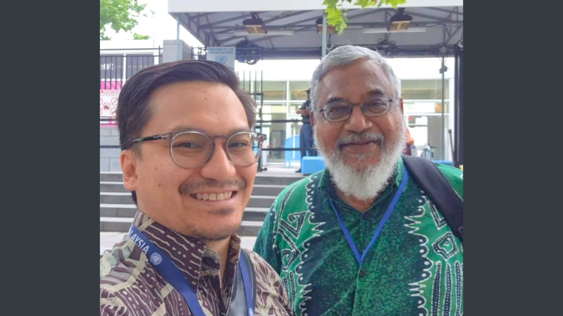 Together with Abdilbar Rashid Counseller, Permanent Mission of Malaysia at the UN in New York